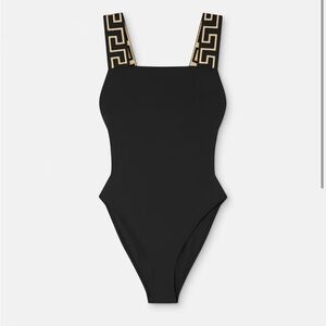 Versace GRECA BORDER ONE-PIECE SWIMSUIT